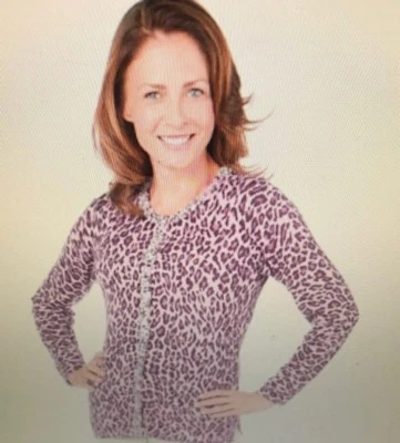 Cárdigan con estampado animal Quacker Factory - marrón, S Foto 1 de 4