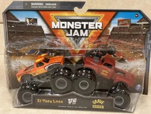 2023 Spin Master Monster Jam 2-Pack El Toro Loco VS Red Grave Digger Series 26 - Picture 1 of 5