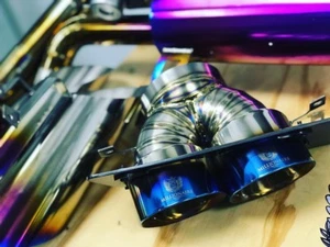 LAMBORGHINI GALLARDO TITANIUM QUAD RACING EXHAUST TIPS by Millionaire Racing! - Picture 1 of 12