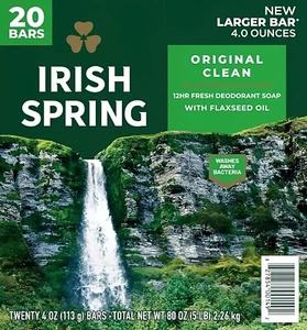 Sapone da bar irlandese Spring, originale pulito (4 once, 20 ct.) ottimo prezzo - Foto 1 di 1