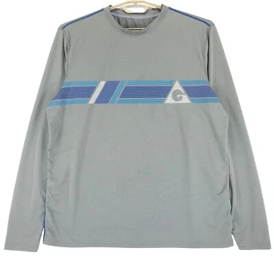Gerry Long Sleeve Sun Protection T Shirt Mens XL (Approx) Gray Blue Stretch Poly - Image 1 of 4