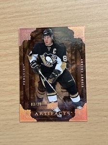 SIDNEY CROSBY 2008-09 ARTIFACTS UPPER DECK #21 Penguins 03/25 RARE NUMBERED PINK