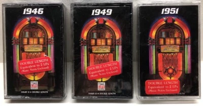 Lot Of 3 Your Hit Parade 1946 1949 1951 Cassette Tape HPS-01 HPS-06 HPS-08 Foto 1 de 4