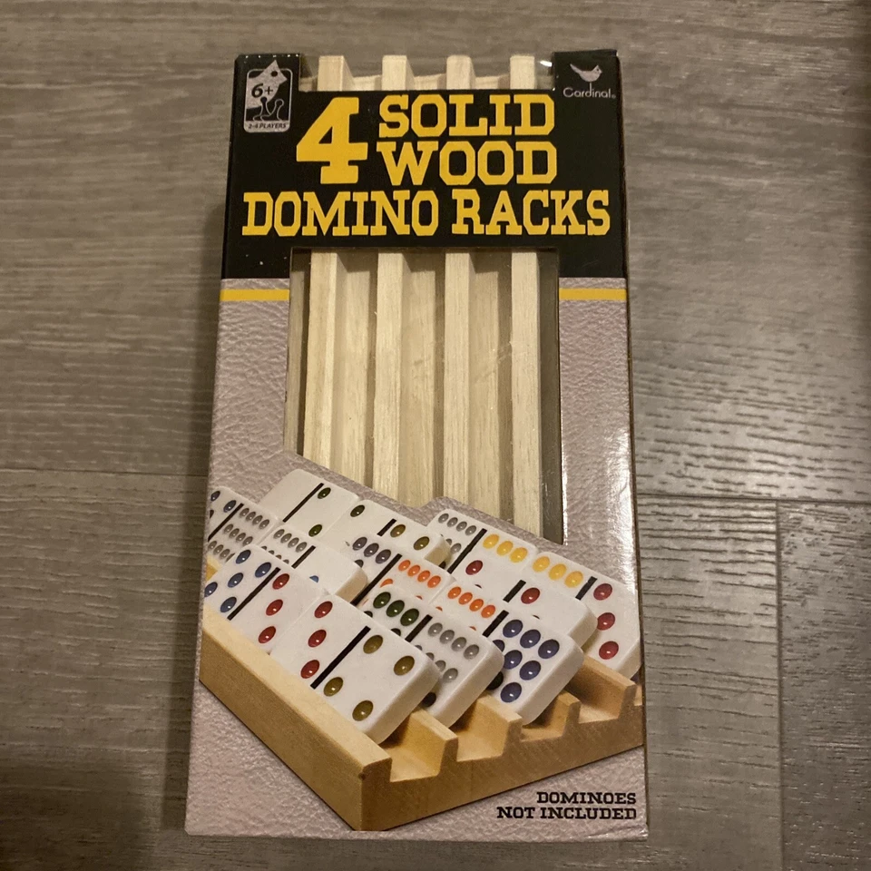 4 Solid Wood Domino Racks Cardinal Ages 6