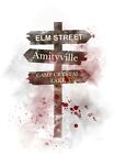 Art Print Horror Signpost Illustration, Elm Street, Amityville, Friday The 13Th