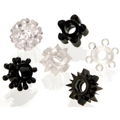 Kit de anillo prolongado potenciador de erección pene gelatina estrellas placer colgado Foto 1 de 4