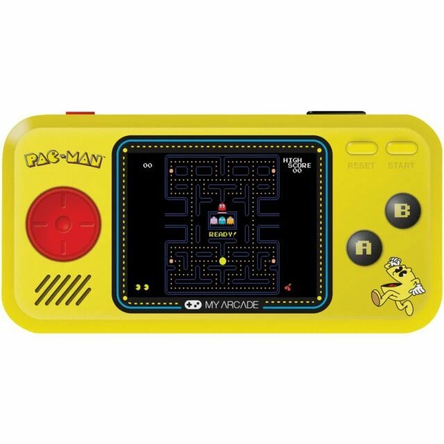 MyArcade (DRMDGUNL3227) Pac-Man Pocket Player Handheld Game Console 3 Built-In Games (Pac-Man, Pac-Panic, Pac-Mania) - (0845620032273)