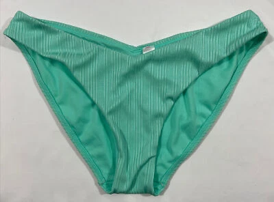 Parte inferior de bikini NOBO para mujer juniors talla L 11-13 Aqua liso a rayas EC Foto 1 de 3