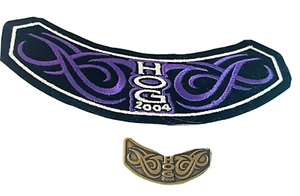 Harley Davidson HOG Rocker ricamato nuovo toppa e spilla usata 2004 - Foto 1 di 7