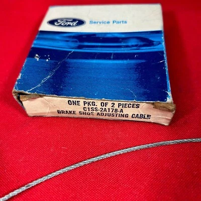 Nuevo de Lote Original Ford C1SS-2A178-A Zapata de Freno Cable de Ajuste UN CABLE POR PEDIDO Foto 1 de 3