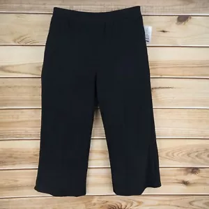 Secret Treasures Waffle-Knit Pajama Pants Womens Size XL Black Stretch Waist NEW - Picture 1 of 8