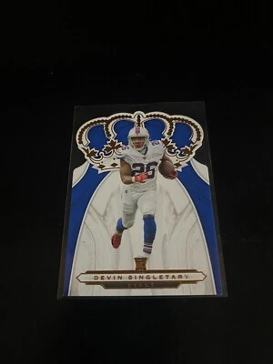 Devin Singletary 2019 Panini Chronicles Crown Royale RC Bills CR-23 - Image 1 of 2