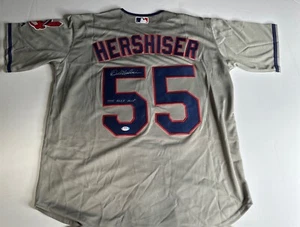 Orel Hershiser Signed Cleveland Indian's Jersey '1995 ALCS MVP' PSA 9A20608 - Picture 1 of 3