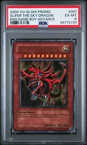 2003 YUGIOH GBI-001 SLIFER THE SKY DRAGON Ultra RARE PROMO PSA 6 - Picture 1 of 2