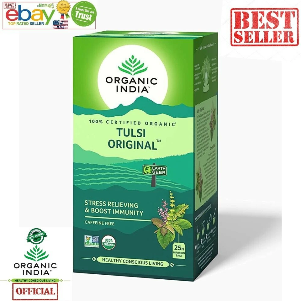 Tulsi Original OFFICIAL USA Tea USDA Organic India USA OFFICIAL