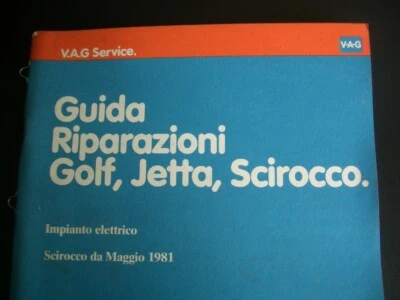 GUIDA ALLE RIPARAZIONI DELLE VW GOLF JETTA E SCIROCCO - Immagine 1 di 4