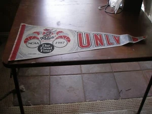 1987 UNLV Rebels NCAA Basketball Tournament Final Four volle Länge 30" Wimpel - Bild 1 von 2