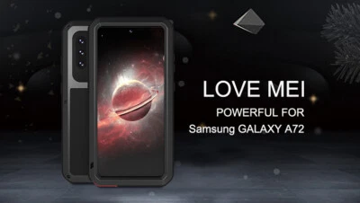 Funda híbrida LOVE MEI Gorilla Glass metal silicona para Samsung A53 A34 A54 Foto 1 de 4