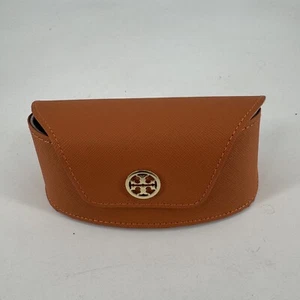 Tory Burch sunglass case brown leather designer preppy summer travel - Picture 1 of 4
