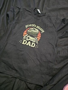 Unisex Bearded Dragon Dad T-Shirt Bearded Dragon DAD kids size M _W3 - Picture 1 of 3