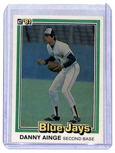 1981 Donruss Danny Ainge Toronto Blue Jays #569
