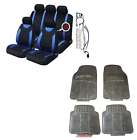 NABY BLUE SEAT COVERS + RUBBER FLOOR MATS For BMW 1 3 4 ,5 6 Series