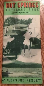 Vintage Hot Springs National Park Arkansas National Health Resort Brochure - Picture 1 of 2