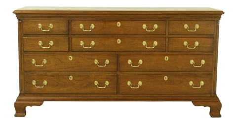 52653EC: COUNCILL CRAFTSMEN Cherry Chippendale Dresser Cover