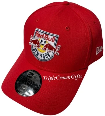 MLS New York Red Bulls FC New Era 9FORTY Correa Ajustable Sombrero Rojo Foto 1 de 4