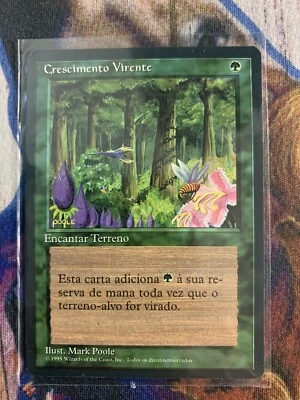 MTG Portuguese FBB 4th Edition Wild Growth Pack Fresh - Image 1 of 2