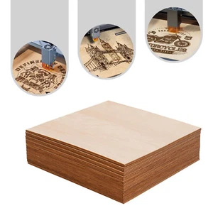 30Pack 12 X 12 X 1/8Inch-3Mm Thick Unfinished Plywood Basswood Sheets for Crafts - Picture 1 of 21