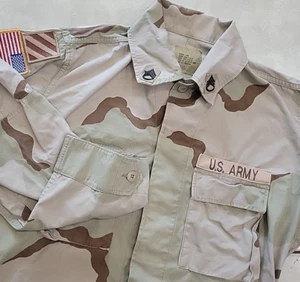 Vestido de Batalla Uniforme Abrigo BDU Desierto Camuflaje Medio Largo Ejército de Estados Unidos 8415-01-327-5309 - Imagen 1 de 14