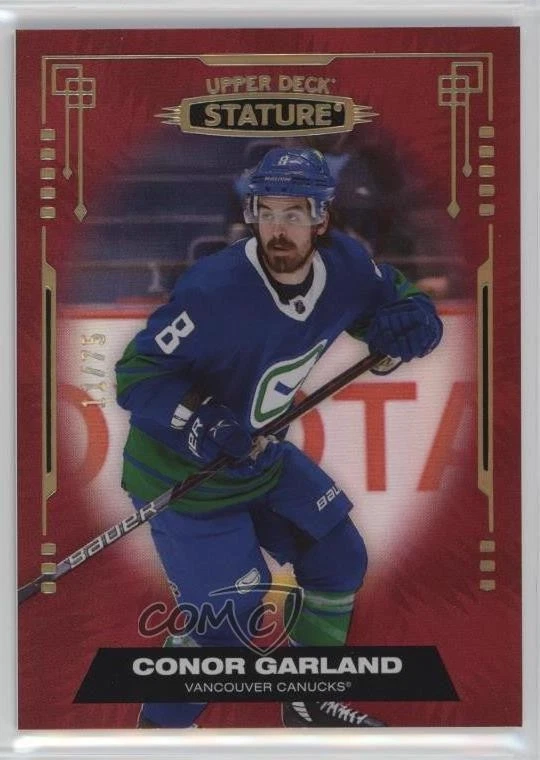 2021-22 Upper Deck Stature Red /75 Conor Garland #31 - Image 1 of 2