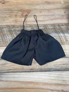 Build A Bear Workshop BABW schwarz formell breit Satin Shorts Plüsch Accessoire Unterteil - Bild 1 von 2