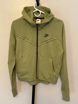 Nike Mujer Tech Polar Ropa Deportiva Verde Caimán Corredor de Vientos CW4298-334 Pequeño Foto 1 de 4