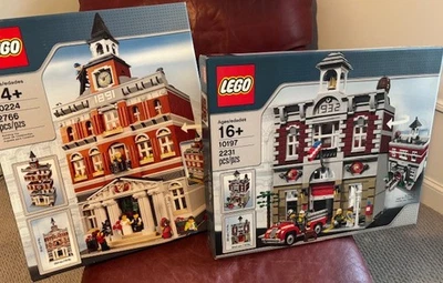 RARO Y RETIRADO - LEGO 10197 Bomberos + LEGO 10224 Ayuntamiento - Sellado de fábrica Foto 1 de 3