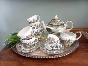 Servizio Vintage da The/caffè  "English Country Scenes" di British Anchor. - Foto 1 di 12