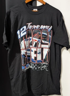 NEW w/ Tags 1998 Vintage Jeremy Mayfield Nascar Shirt Mens XL 90s Mobil 1 Racing - Image 1 of 4