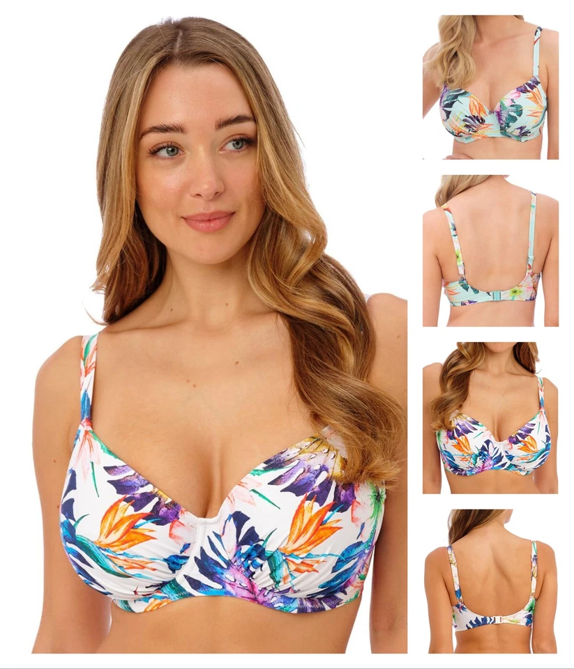 Fantasie Paradiso Bikini Top Underwired Gathered Full Cup Womens Swimwear 501801 - Image 1 of 1