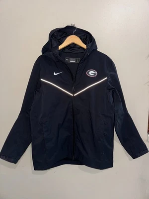 Nike UGA Georgia Bulldogs Team Issue PE Rain Football Jacket L Made In USA NEW - Image 1 of 4