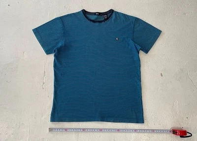 freshjive Border T-Shirt Blue L Cute Design - Image 1 of 4