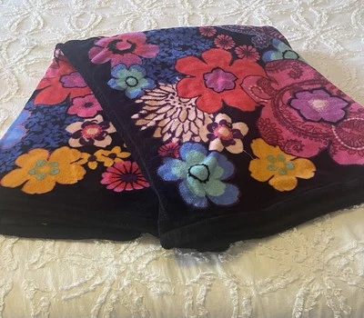 Manta retirada Vera Bradley suave polar estampado floral fiesta, 80" x 50" Foto 1 de 4
