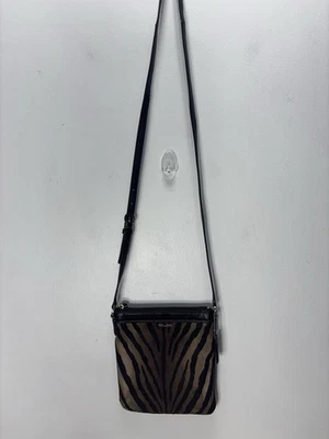 Coach Madison SwingPack Cross-Body Small Zebra Brown Multi Sz 7.5x8” - Image 1 of 4