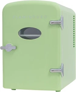 Flamingueo Mini Kühlschrank 4L | Retro Design, 12V/220V, Kühl & Heizfunktion - Bild 1 von 9