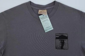 Men's THE MOUNTAIN Fishing Long Sleeve Brown Tee Shirt Medium M NEW NWT - Picture 1 of 4