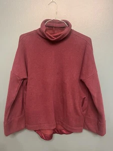 Athleta Women's Cozy Karma Funnel Neck Sweatshirt Plum Cowl Neck Size XS - Picture 1 of 3