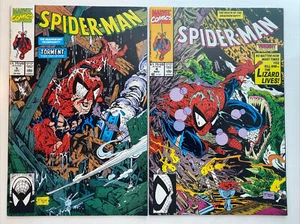 SPIDER-MAN #4 5 / Todd McFarlane 1990 Marvel Comics Lizard Torment / 2 Books - Picture 1 of 10