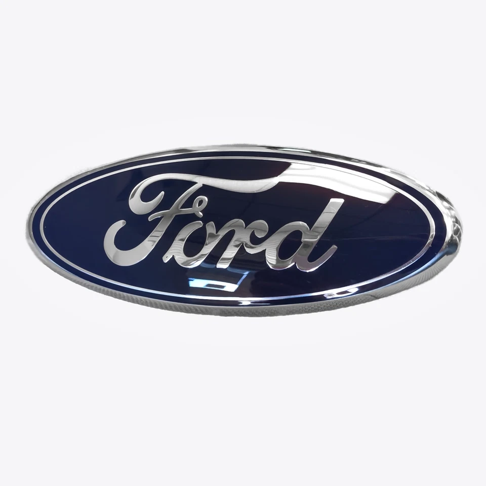 Ford F150 2005-2014 azul y cromo parrilla delantera/portón trasero 9 pulgadas emblema ovalado 1 pieza Foto 1 de 4
