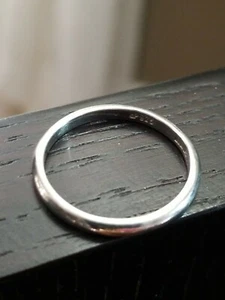 DP INDIA SIGNED STERLING SILVER WEDDING ENGAGEMENT BAND RING SIZE 8 - Picture 1 of 4