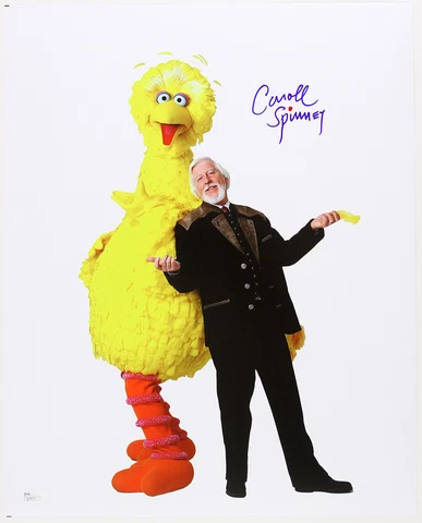 1969-2016 Carroll Spinney & “Big Bird” LE Signed 16x20 Color Photo (JSA) Cover